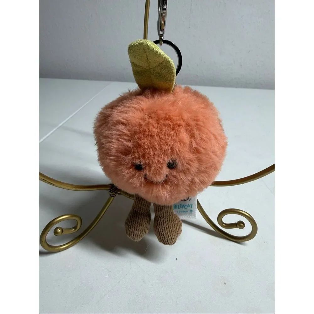 NWT Jellycat Amuseables Peach Bag Charm